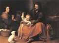 The Holy Family 1650 Spanish Baroque Bartolome Esteban Murillo